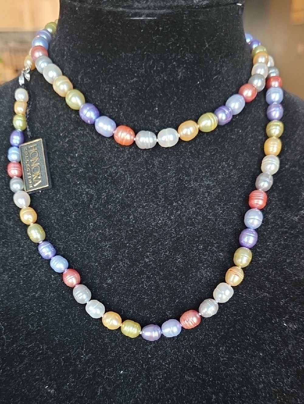 Honora Multicolor Pastel Freshwater Pearl Necklace - Rainbow Beads